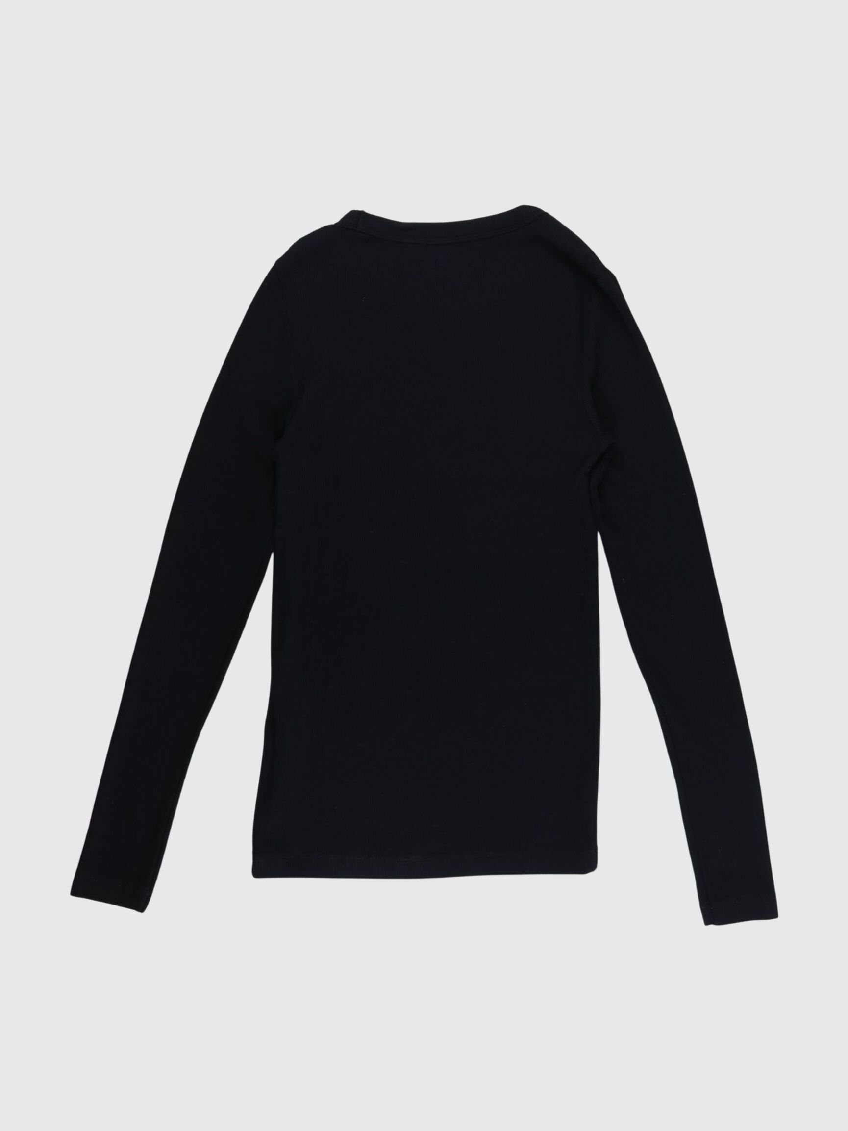 LONG-SLEEVED T-SHIRT, Black, highres