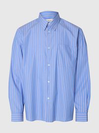 RELAXED FIT LONG SLEEVED SHIRT, Light Blue, highres