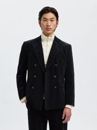 REGULAR FIT CORDUROY  DOUBLE-BREASTED BLAZER, Sky Captain, highres
