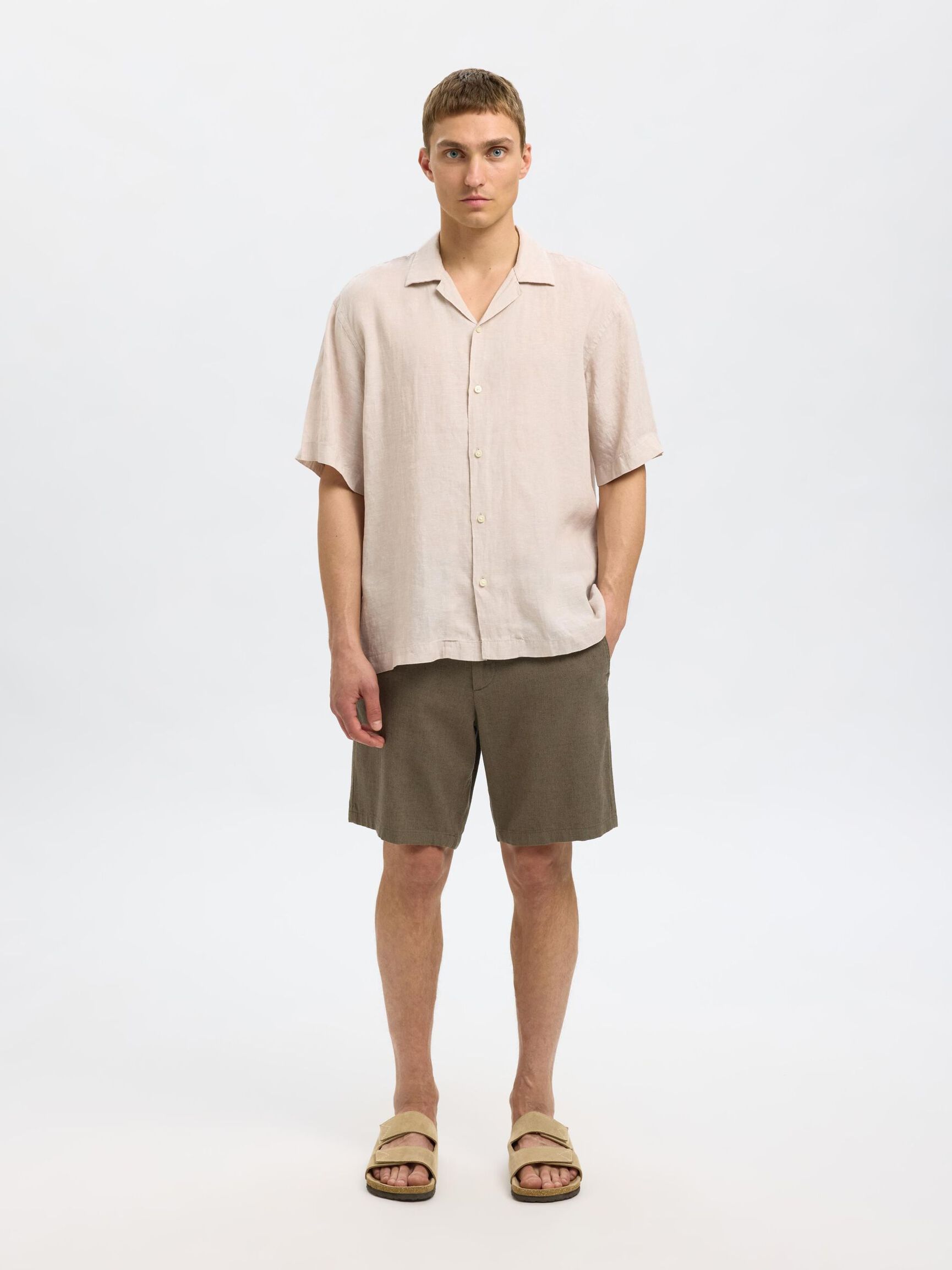 COMFORT FIT SHORTS, Forest Night, highres