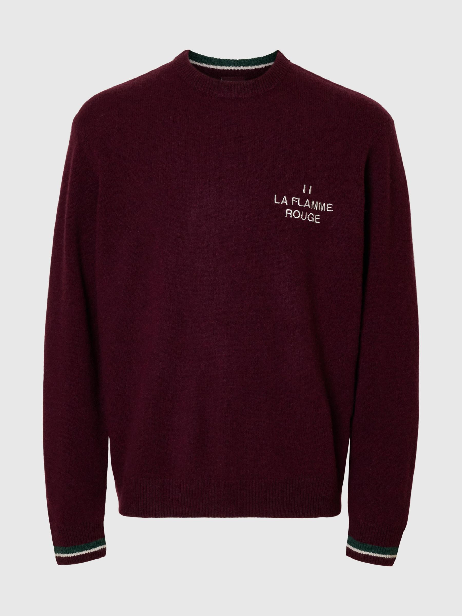 REGULAR FIT KNITTED PULLOVER, Loganberry, highres