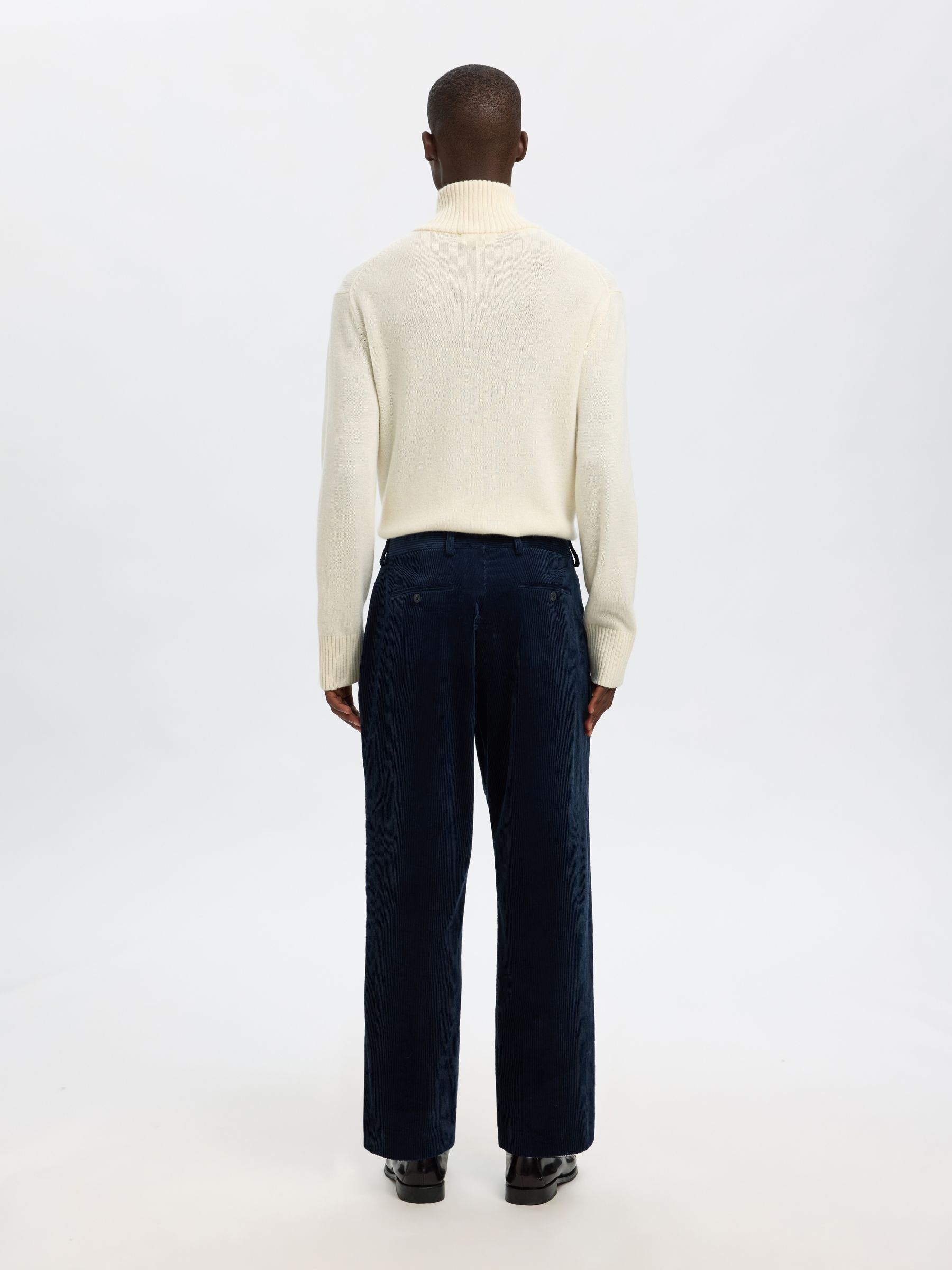 CORDUROY PANTALON, Dark Petrol, highres