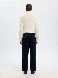 CORDUROY PANTALON, Dark Petrol, highres