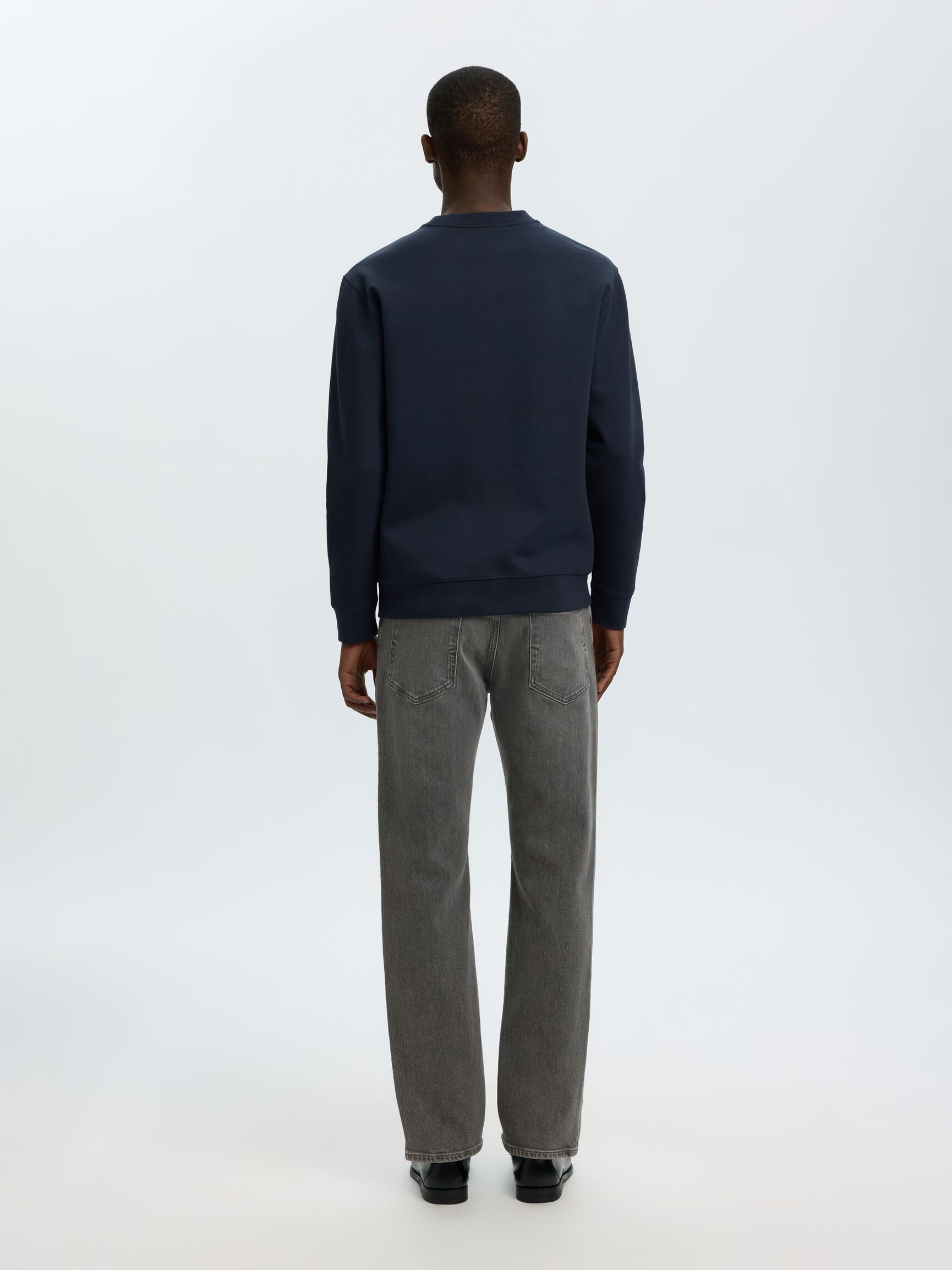 REGULAR FIT LONG SLEEVED SWEATSHIRT, Sky Captain, highres