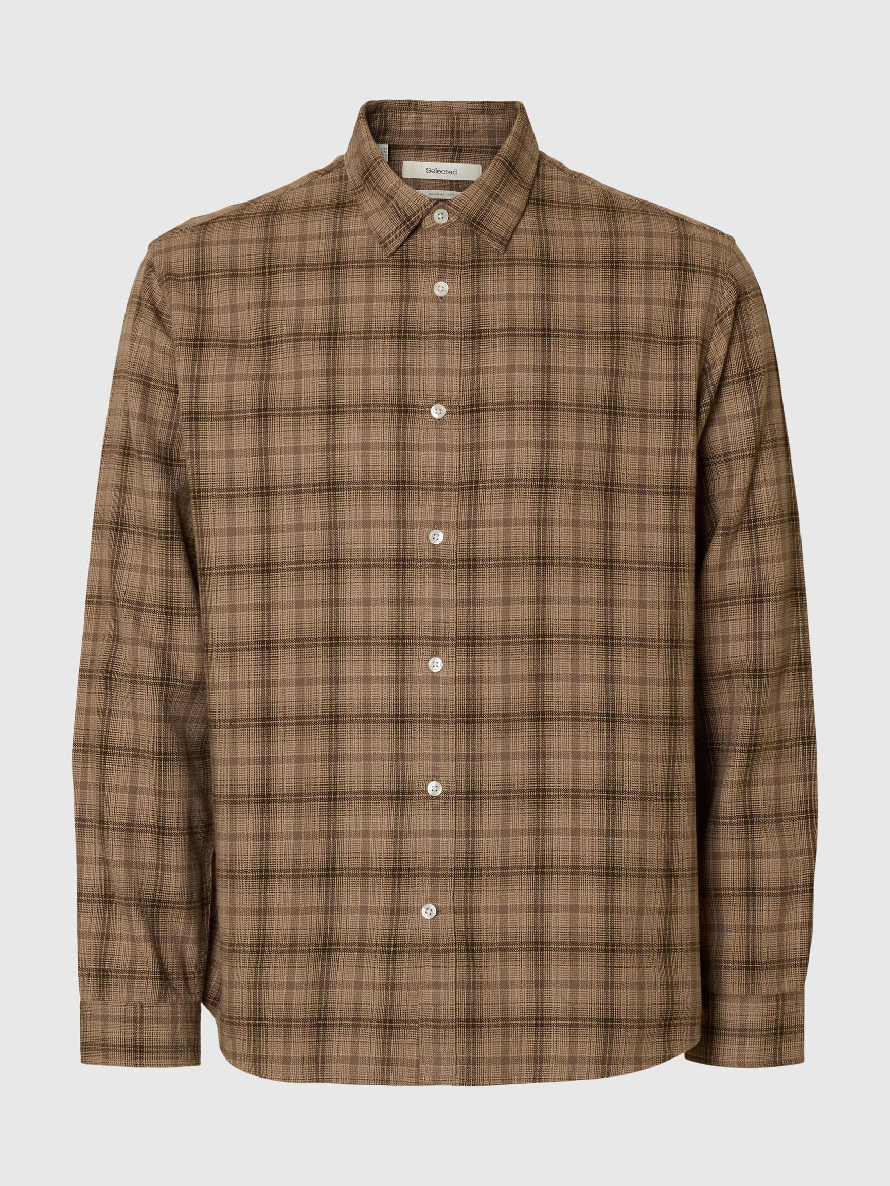REGULAR FIT SHIRT, Savannah Tan, highres