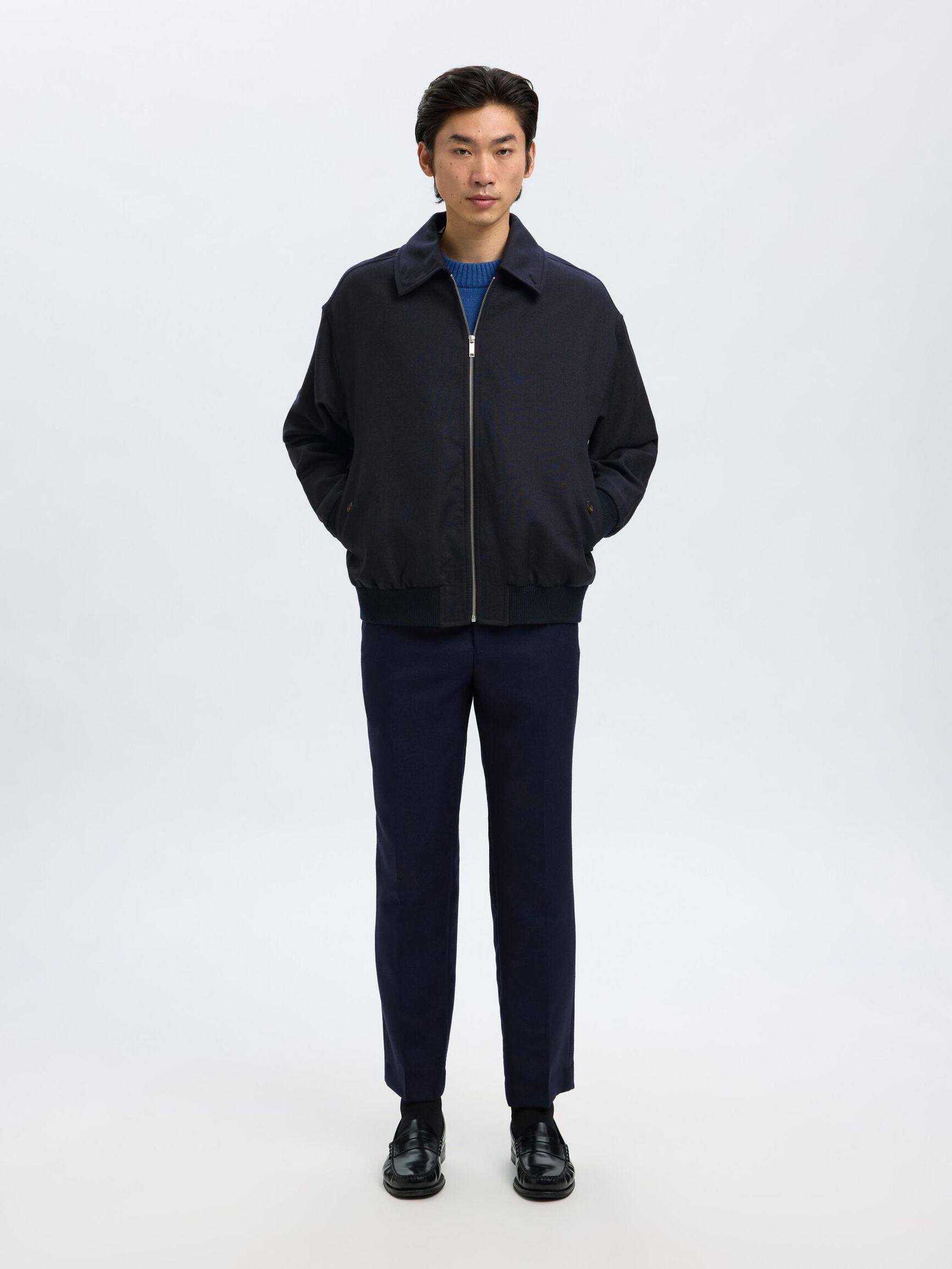 100% WOOL JACKET, Sky Captain, highres