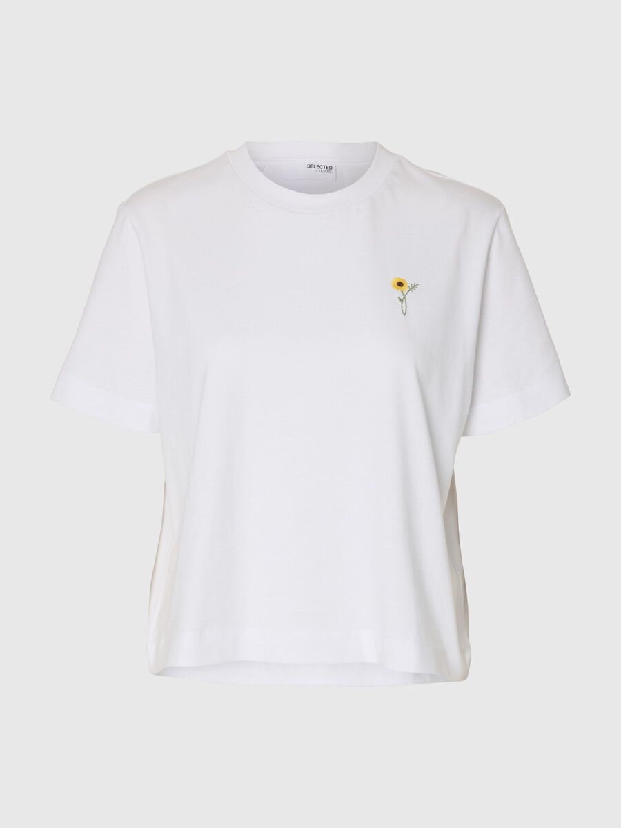 Selected GEBORDUURD T-SHIRT MET RONDE HALS, Bright White, highres - 16101219_BrightWhite_1258640_001.jpg
