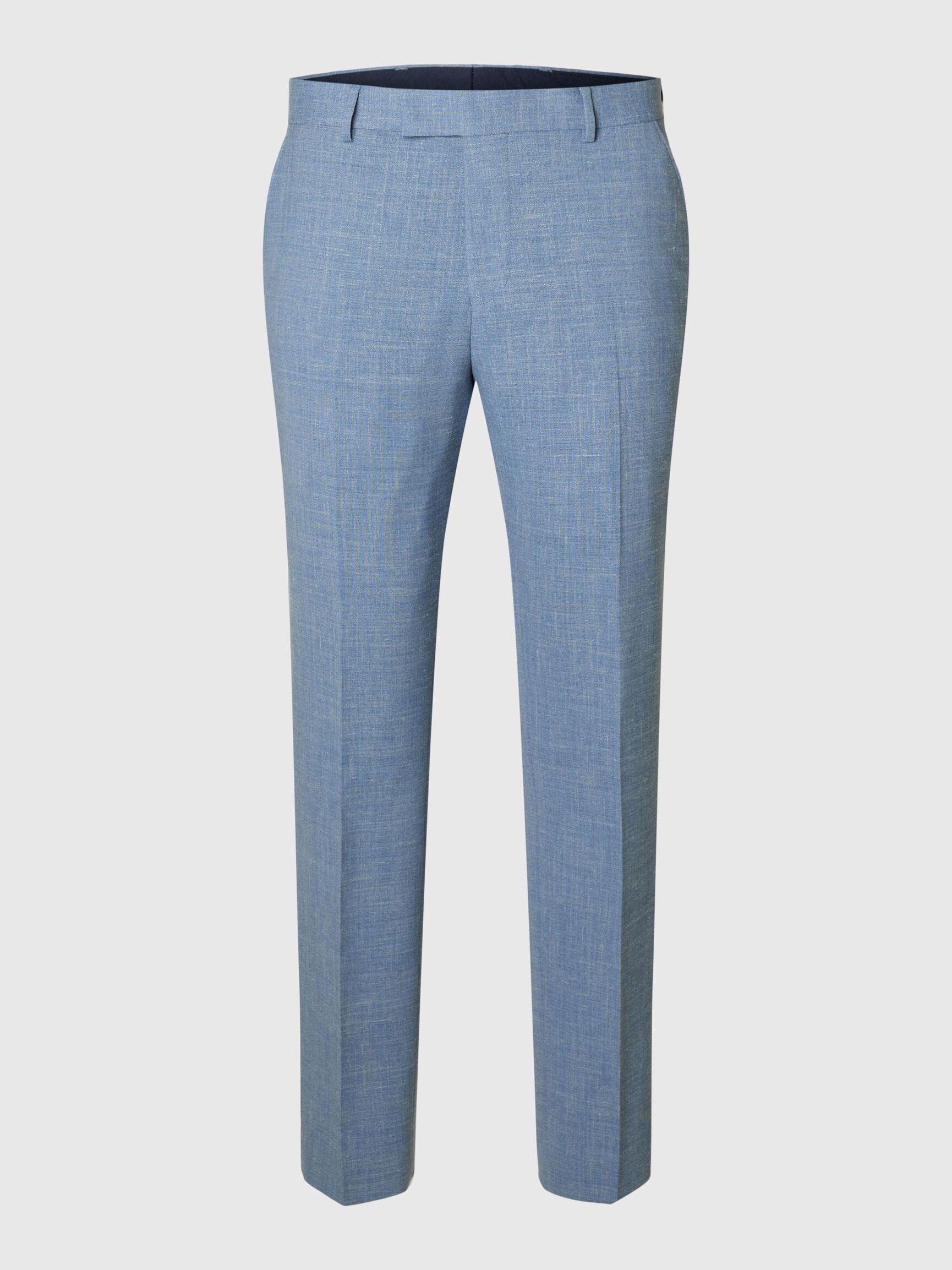SLIM FIT SUIT TROUSERS, Stonewash, highres