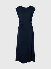 VISCOSE MAXI-JURK, Dark Sapphire, highres