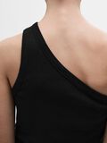 Selected SLEEVELESS ONE-SHOULDER TOP, Black, highres - 16092974_Black_006.jpg