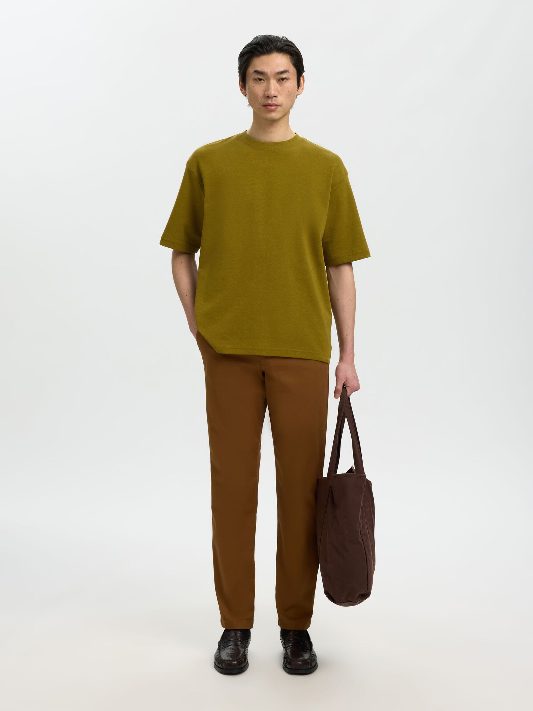 LOOSE FIT T-SHIRT, Fir Green, highres