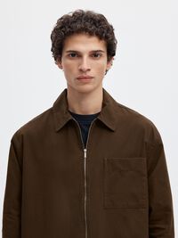 RELAXED FIT OVERSHIRT, Demitasse, highres