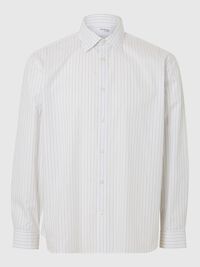 RELAXED FIT LONG SLEEVED SHIRT, White, highres