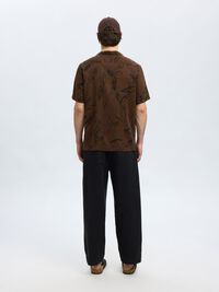 PRINTED SHORT SLEEVED SHIRT, Demitasse, highres