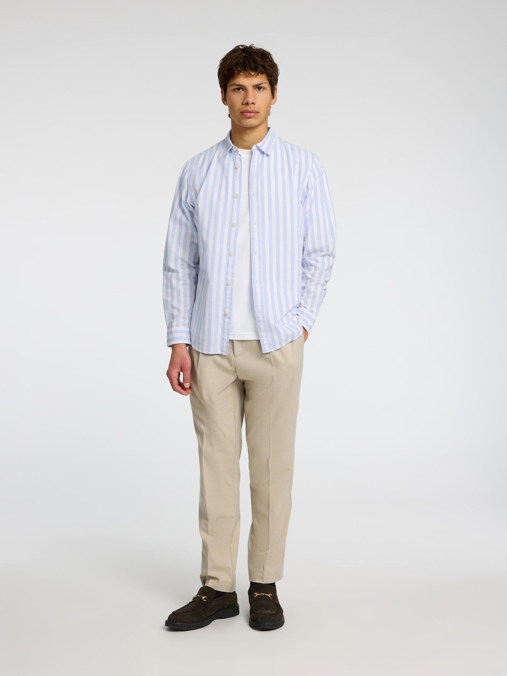 LANGARM HEMD, Cashmere Blue, highres