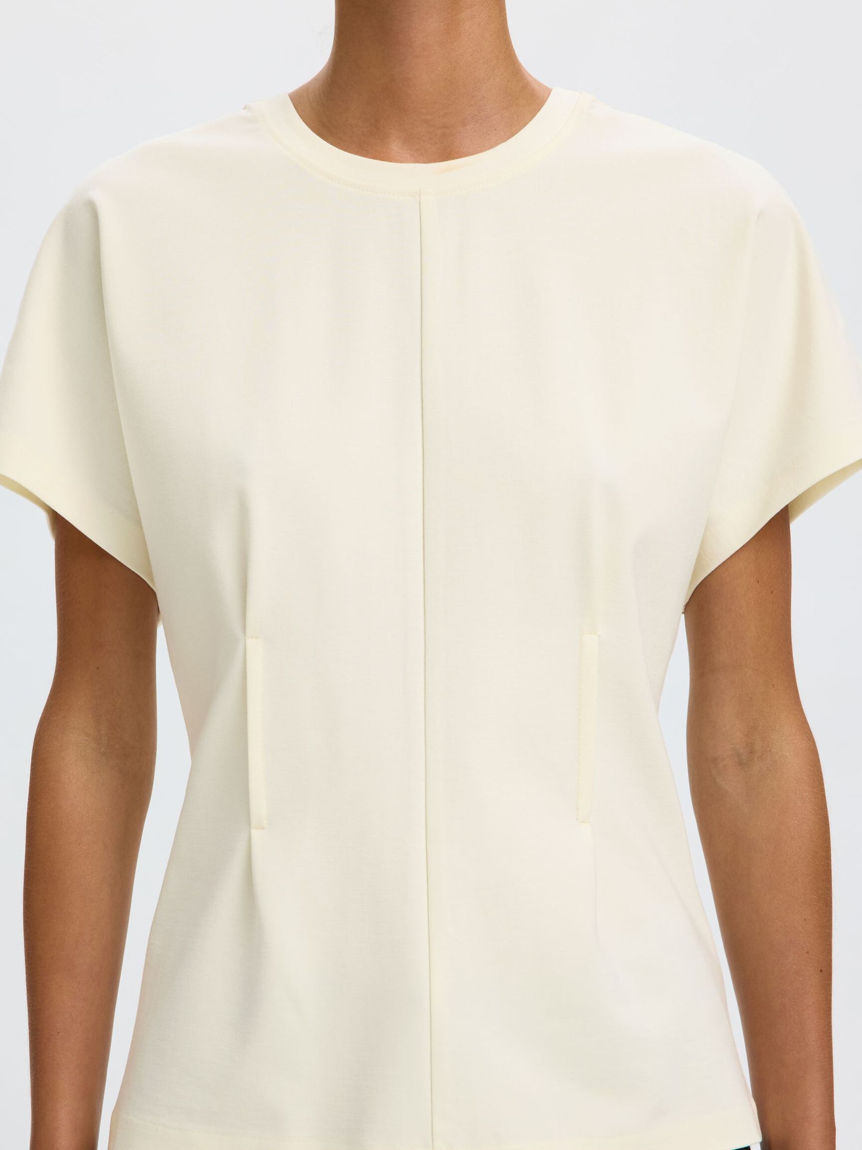 FITTED T-SHIRT, Egret, highres