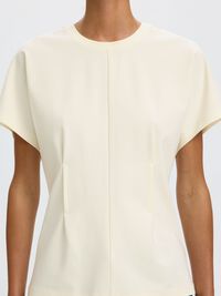 FITTED T-SHIRT, Egret, highres