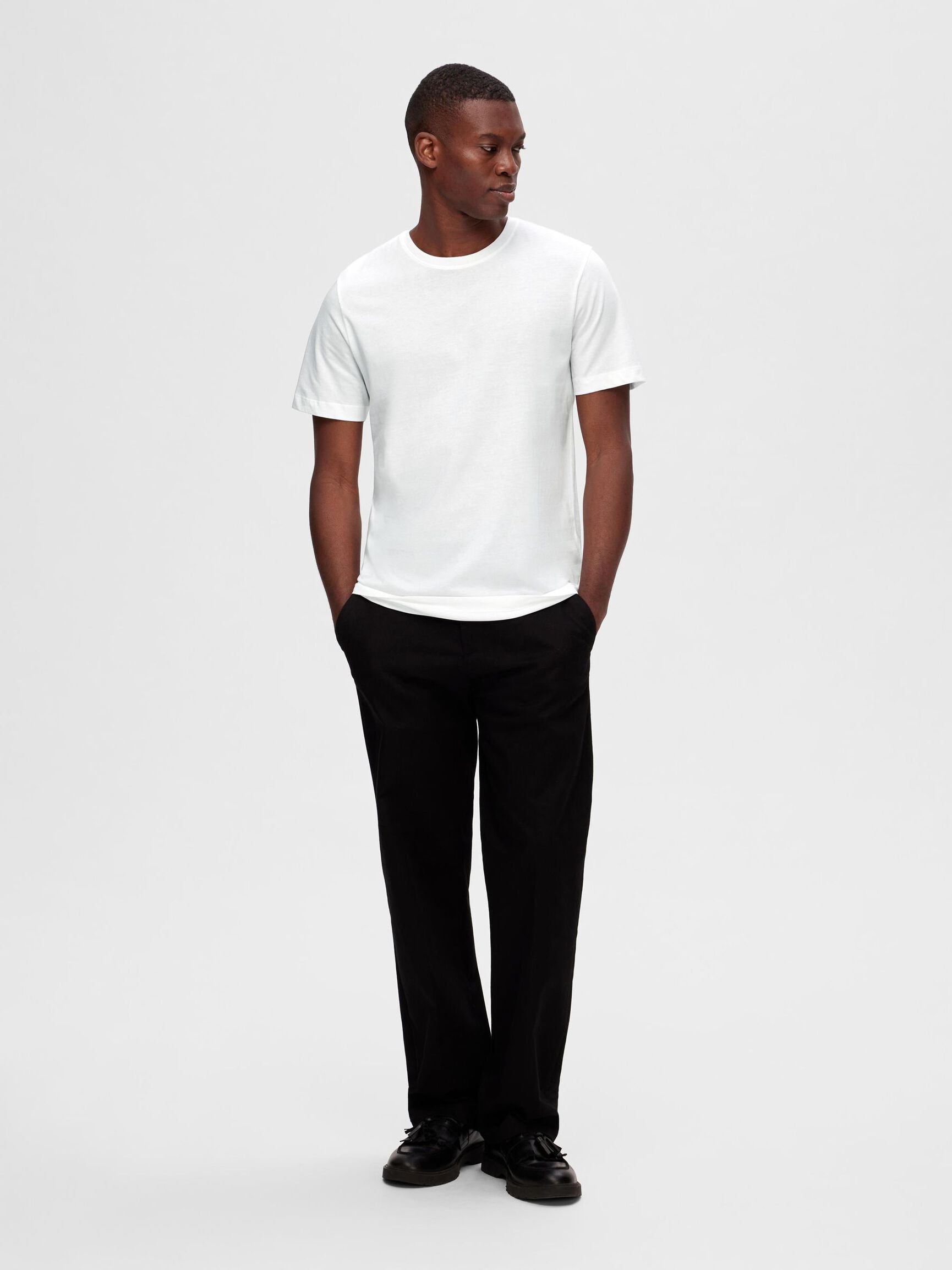 3-PACK COTTON T-SHIRT, Bright White, highres
