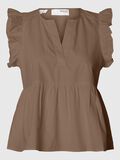 Selected RUFFLED  TOP, Coca Mocha, highres - 16094350_CocaMocha_001.jpg