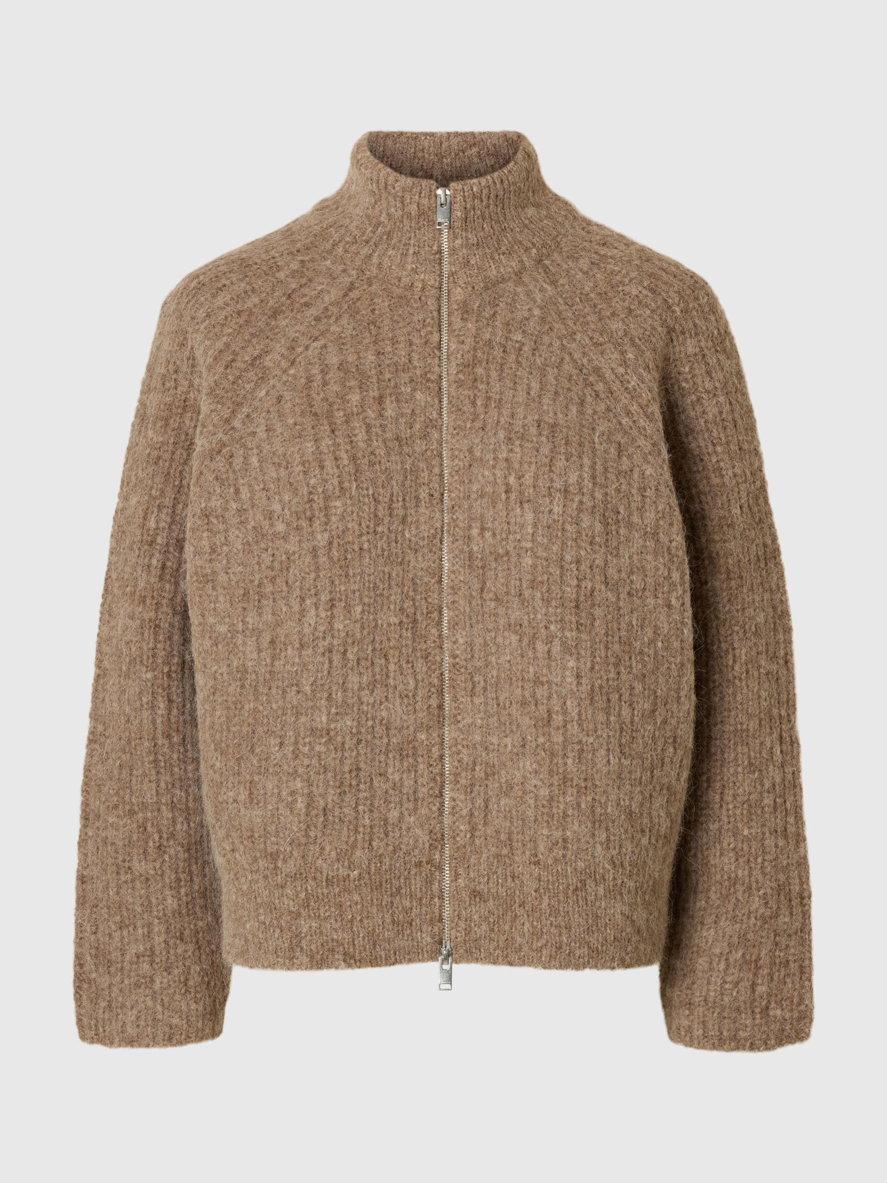 [H BEAUTY&YOUTH] 美品 WOOL CARDIGAN L H BEAUTY&YOUTH] 美品 WOOL CARDIGAN L