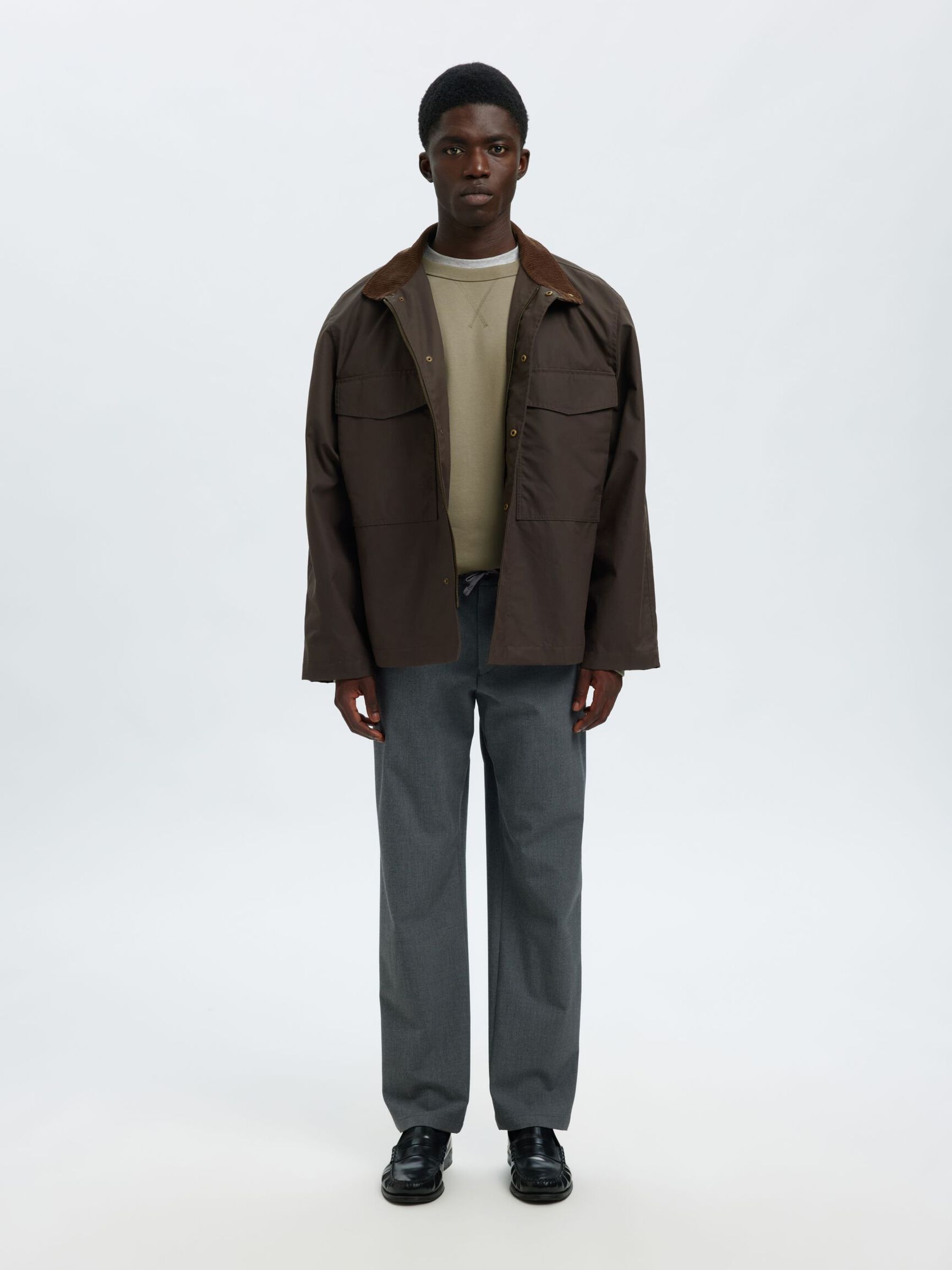 100% COTTON SWEATSHIRT, Vetiver, highres