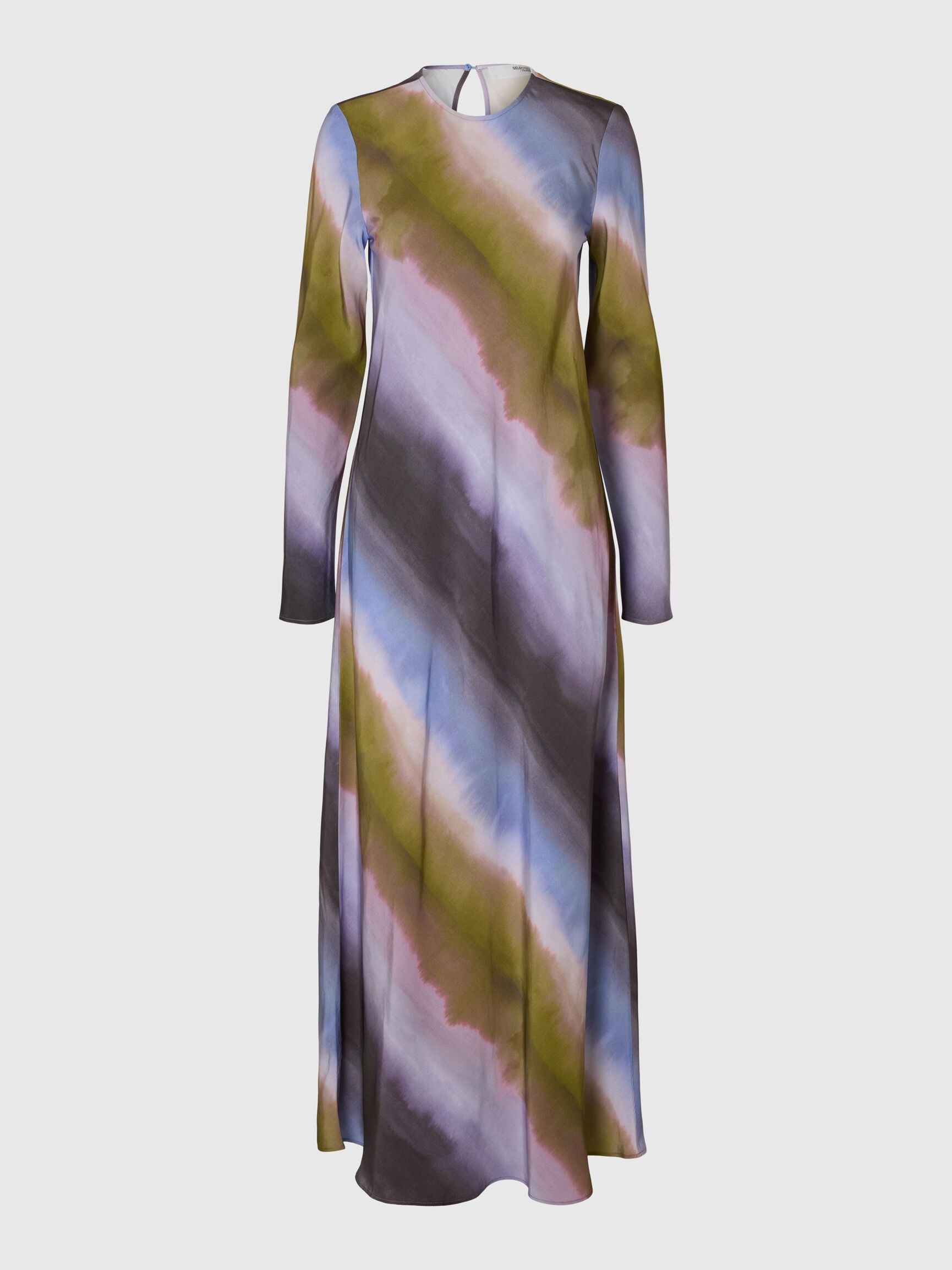 PRINT MAXIKLEID, Cornflower Blue, highres
