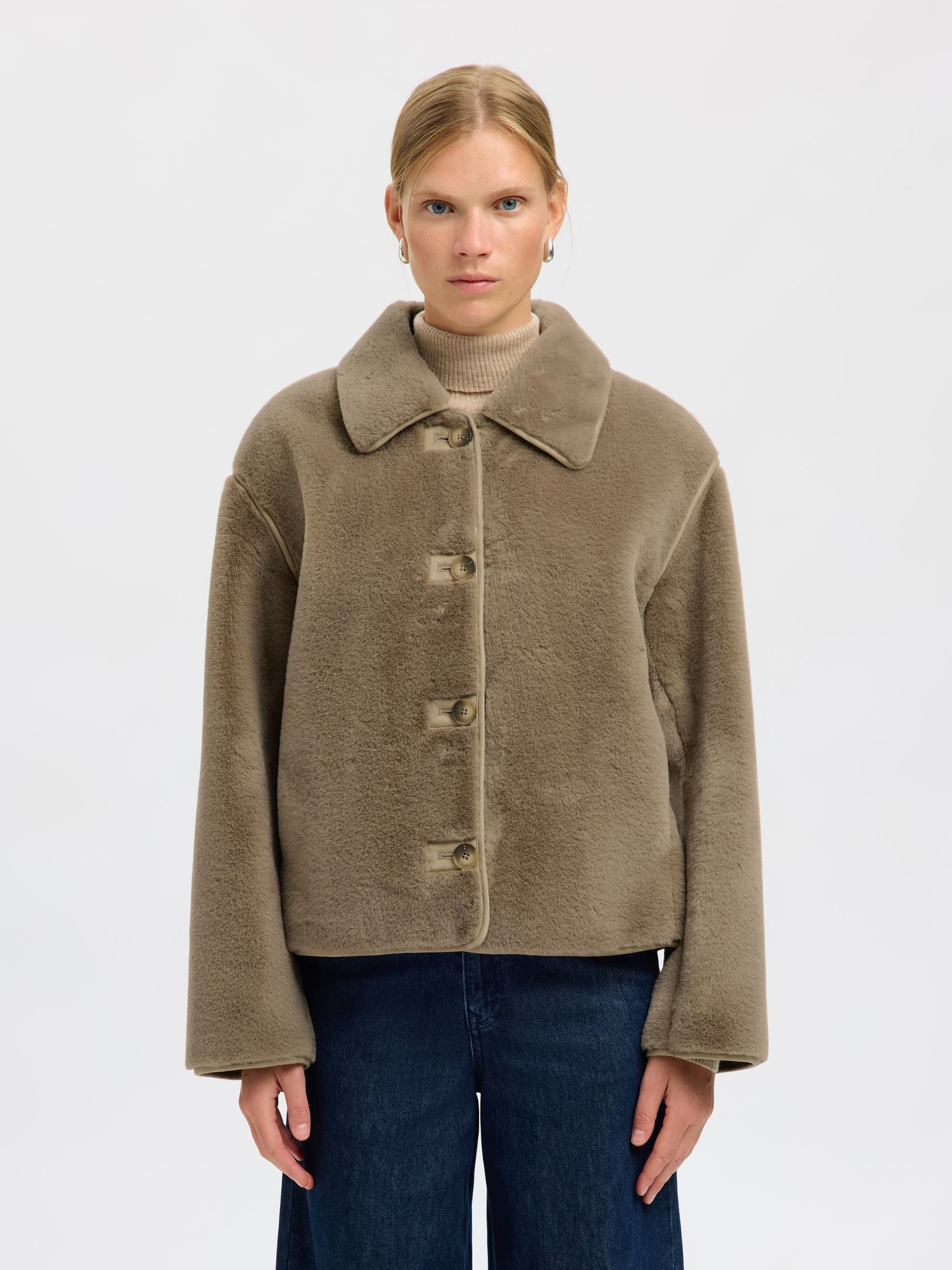 TEDDYFLEECE KURZJACKE, Pure Cashmere, highres