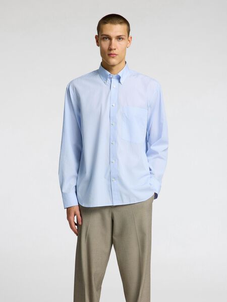 Selected AFSLAPPET PASFORM BUTTON-DOWN SKJORTE, Cashmere Blue, highres - 16099036_CashmereBlue_1214271_003.jpg