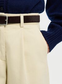 MID WAIST BARREL FIT HOSEN, Birch, highres