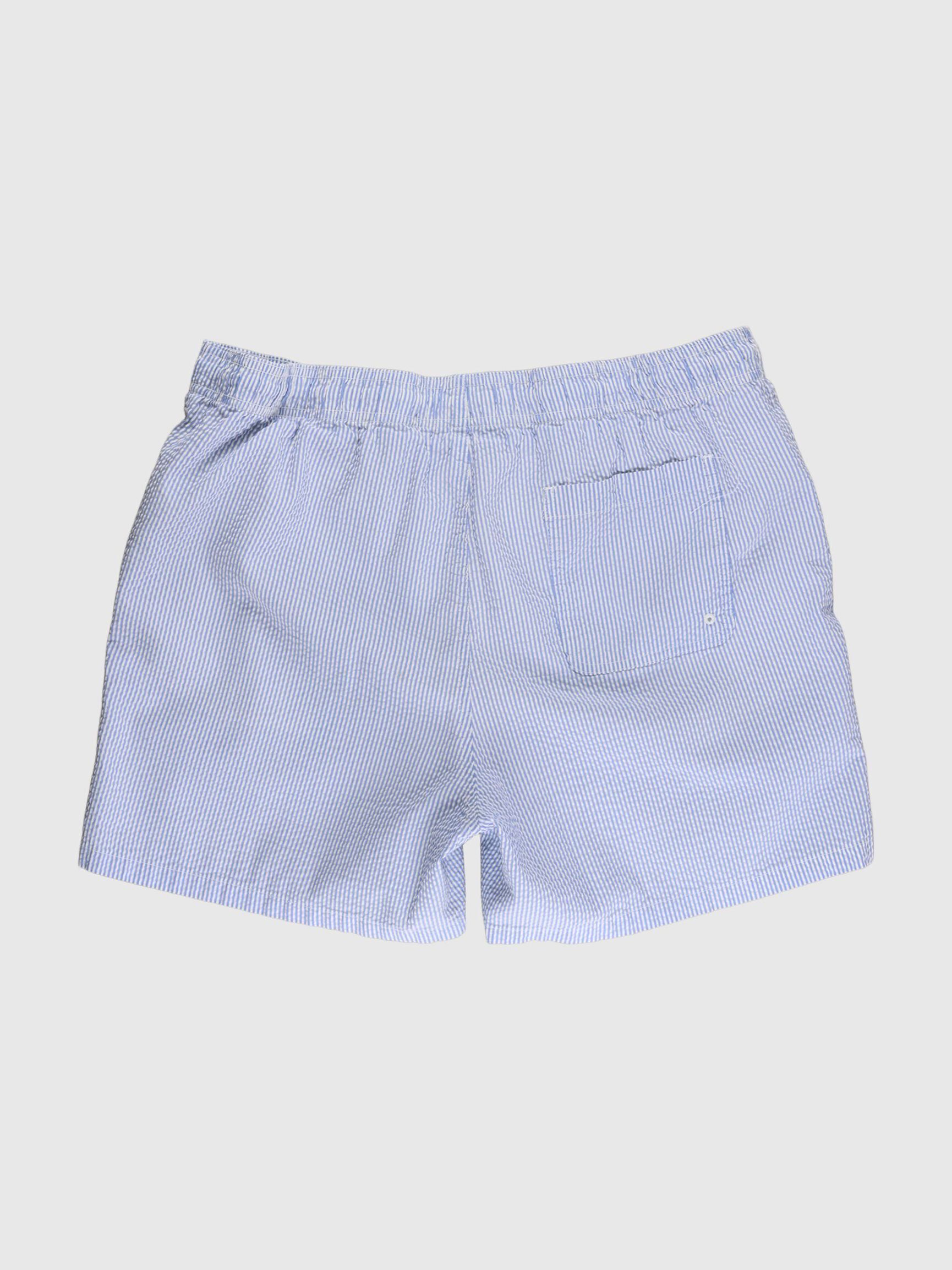 SEERSUCKER ZWEMSHORTS, Cashmere Blue, highres