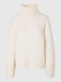 WOLLGEMISCH HIGH NECK PULLOVER, Birch, highres
