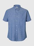 Selected KLASSIEKE OVERHEMD MET KORTE MOUWEN, Medium Blue Denim, highres - 16092495_MediumBlueDenim_001.jpg