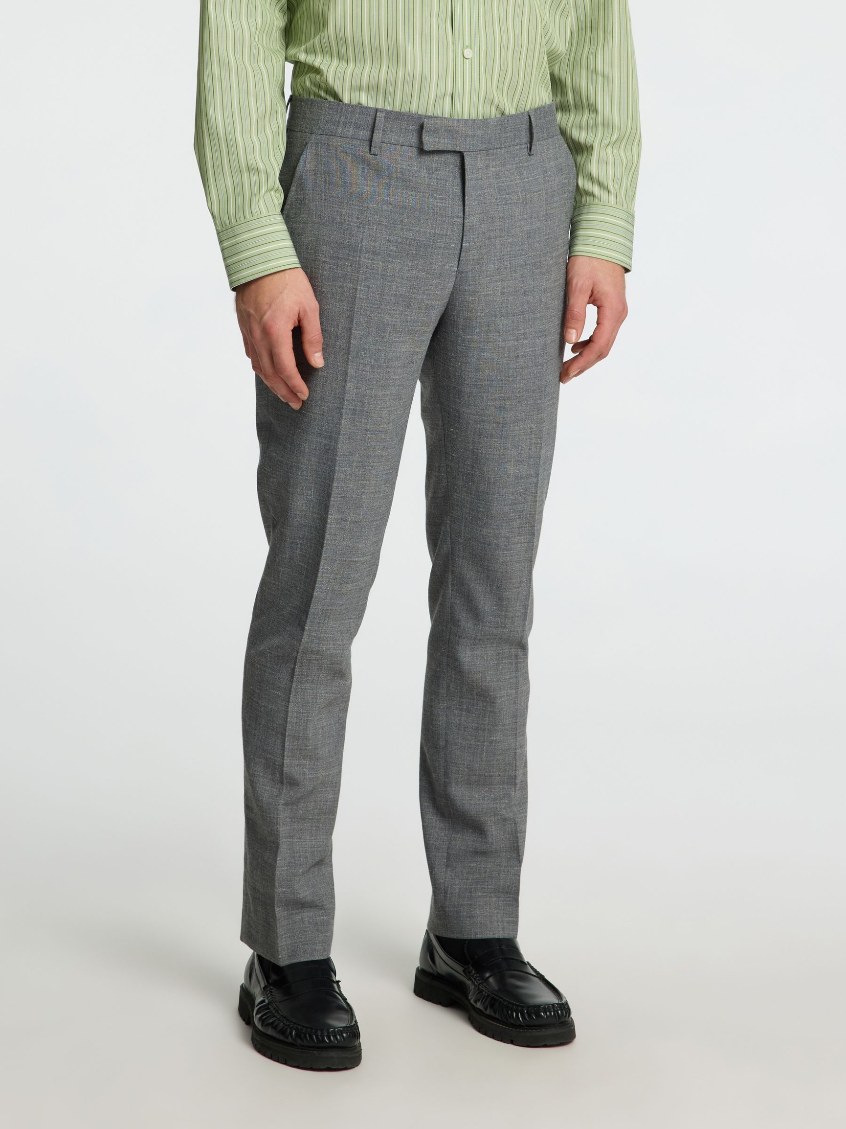 COUPE SLIM PANTALON DE COSTUME, Grey, highres