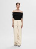 Selected OFF-SHOULDER KNITTED TOP, Black, highres - 16093081_Black_005.jpg