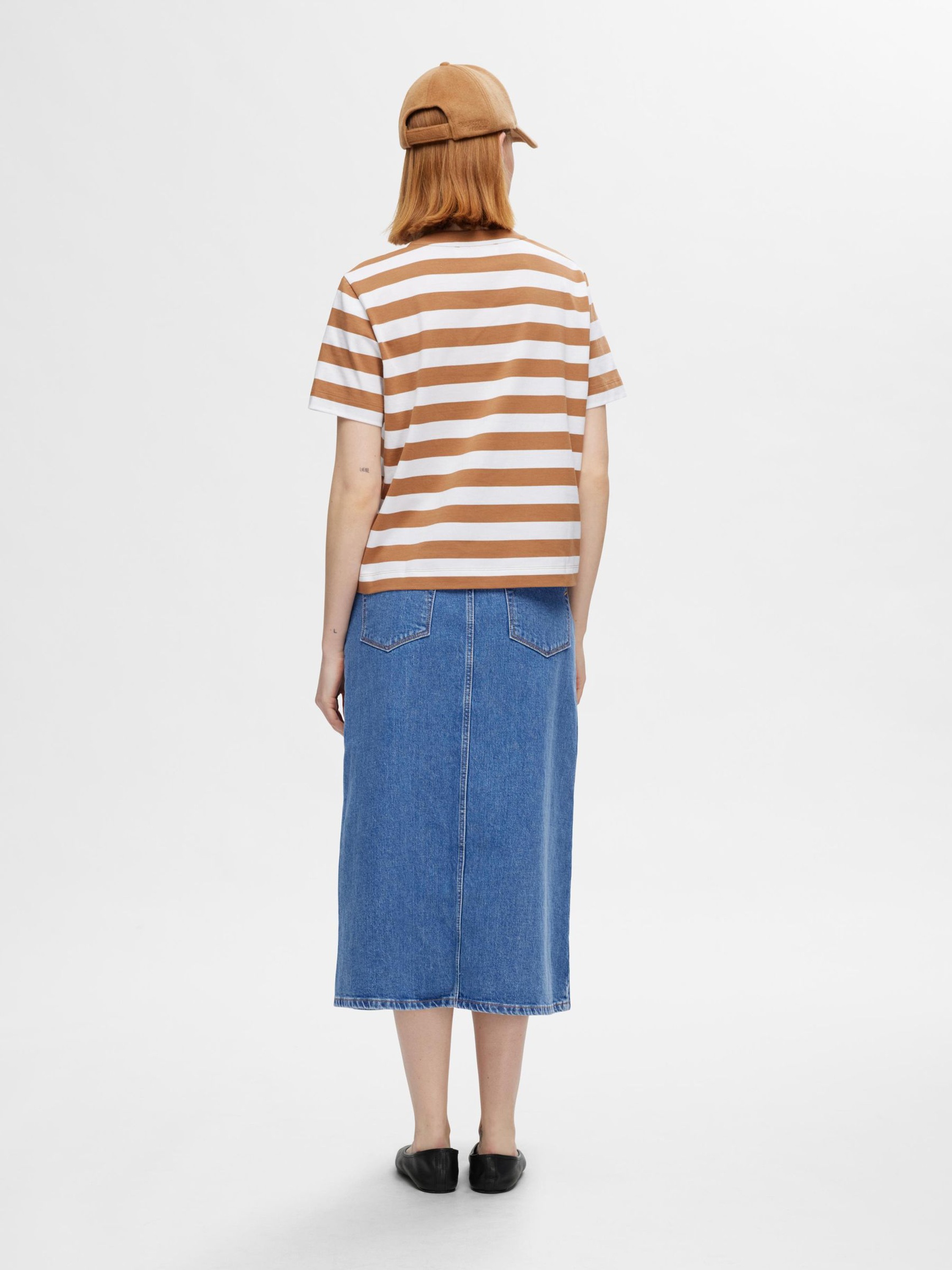 GONNA MIDI, Medium Blue Denim, highres