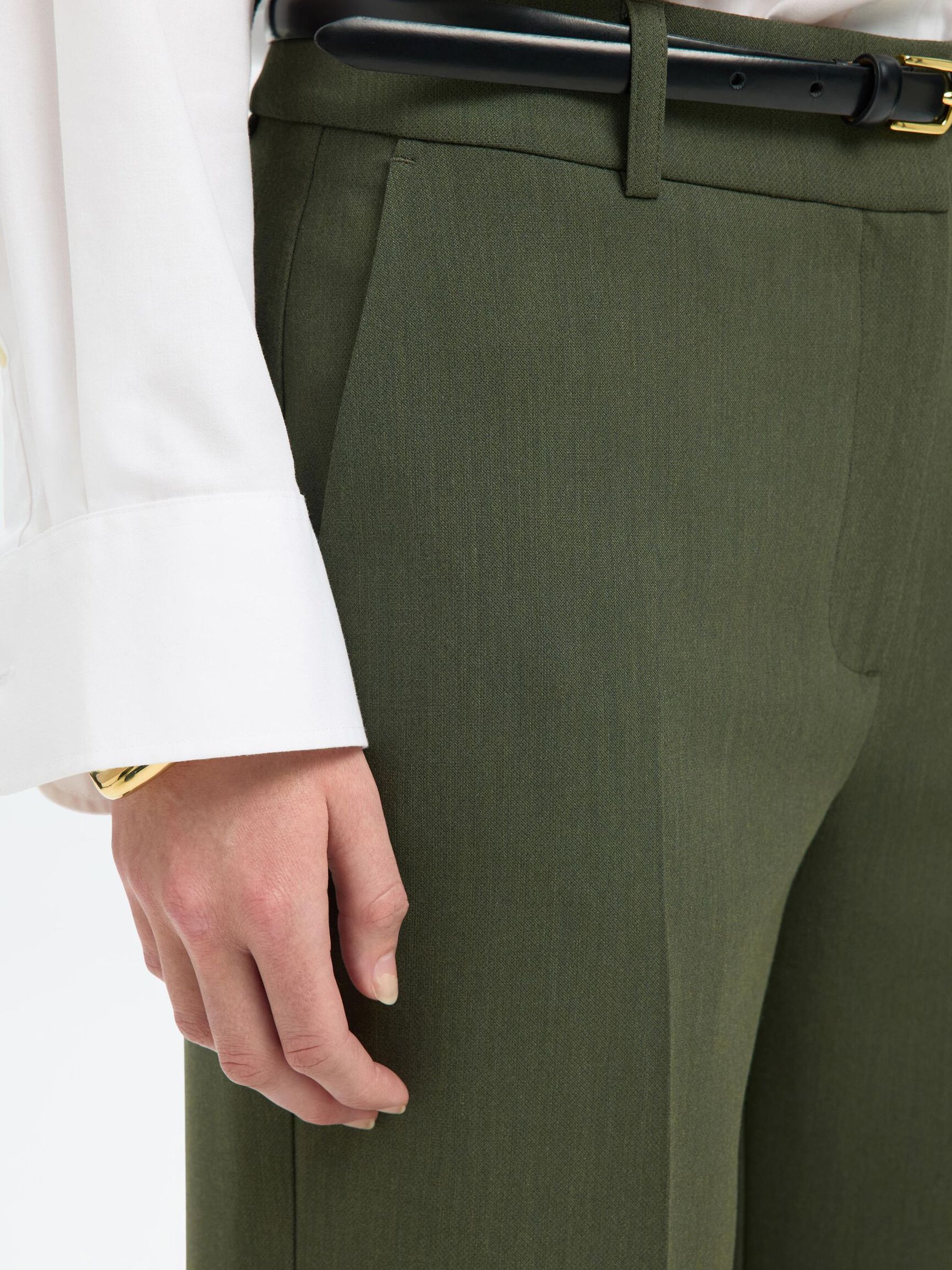 TAILORED WIDE-LEG TROUSERS, Deep Depths, highres
