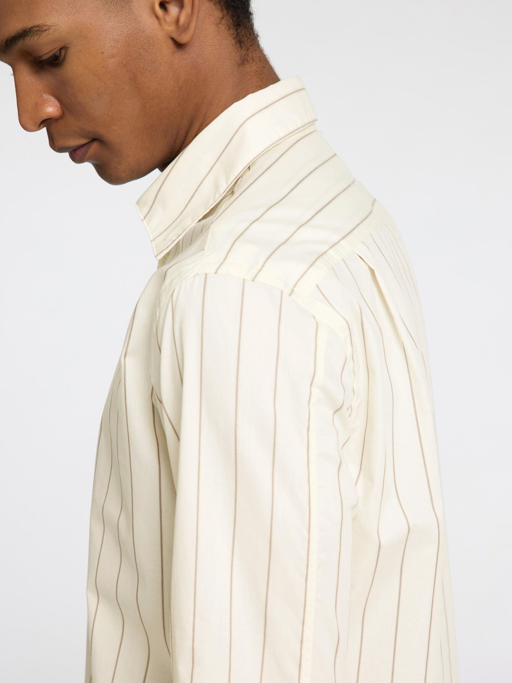 REGULAR FIT SHIRT, Egret, highres