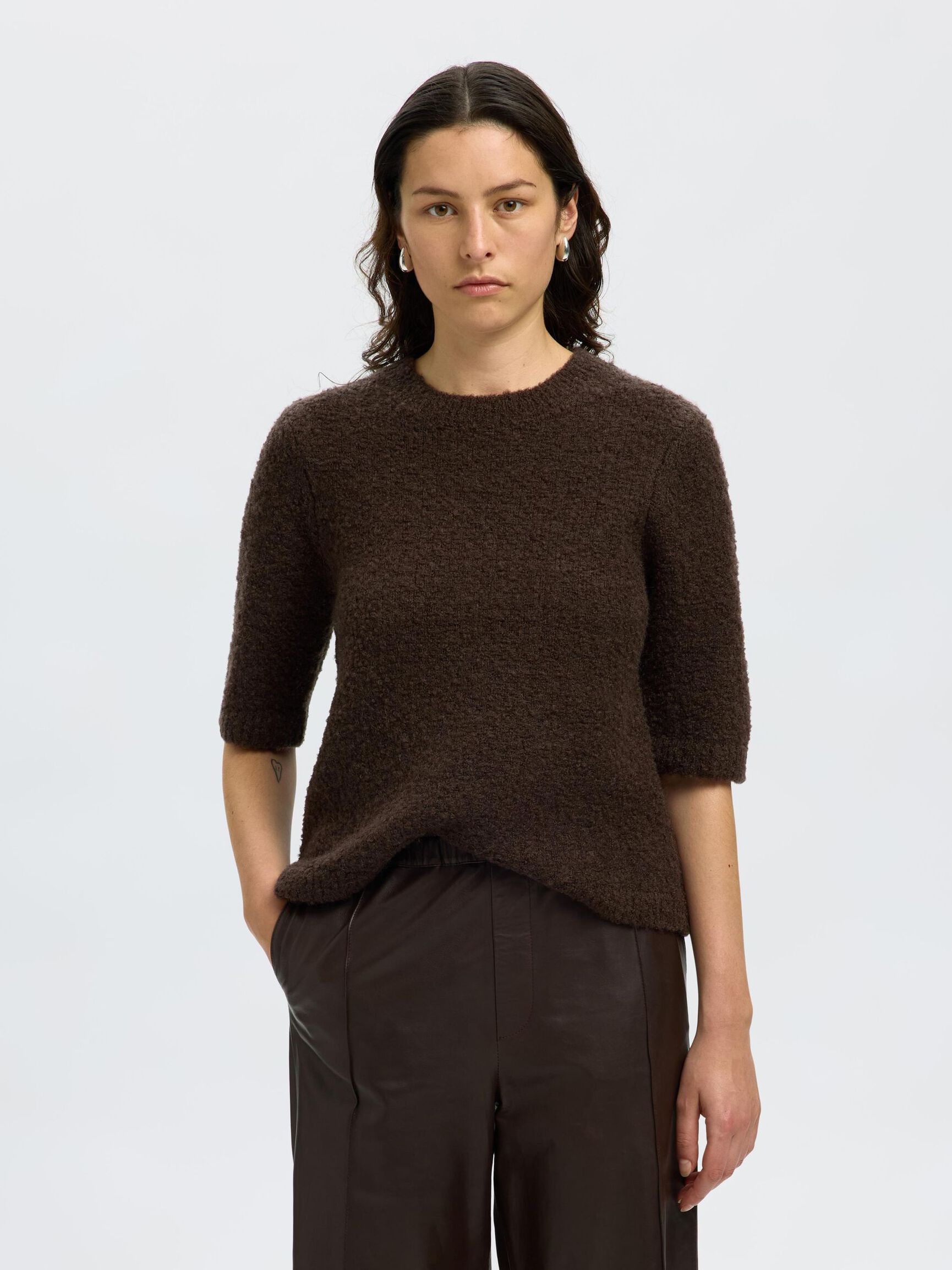 WOLMIX GEBREIDE TOP, Delicioso, highres