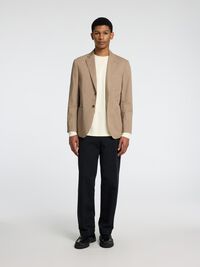 100% BAUMWOLL BLAZER, Chinchilla, highres