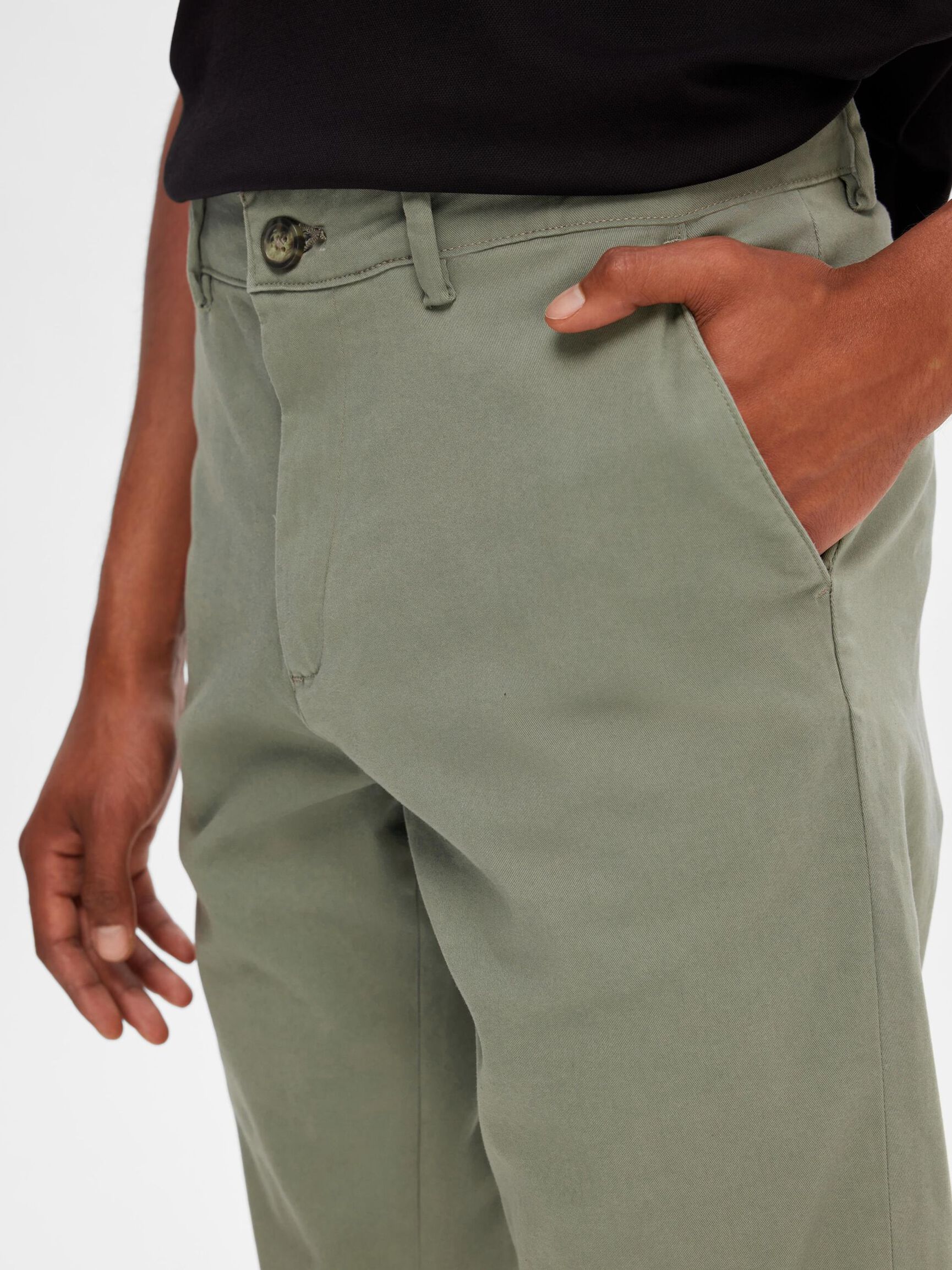 175 SLIM FIT FLEX CHINOS, Vetiver, highres