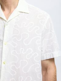 BORDADO CAMISA DE MANGA CORTA, Bright White, highres