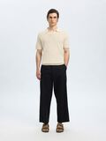 Selected CROCHET STYLE KNITTED POLO SHIRT, Egret, highres - 16097572_Egret_005.jpg