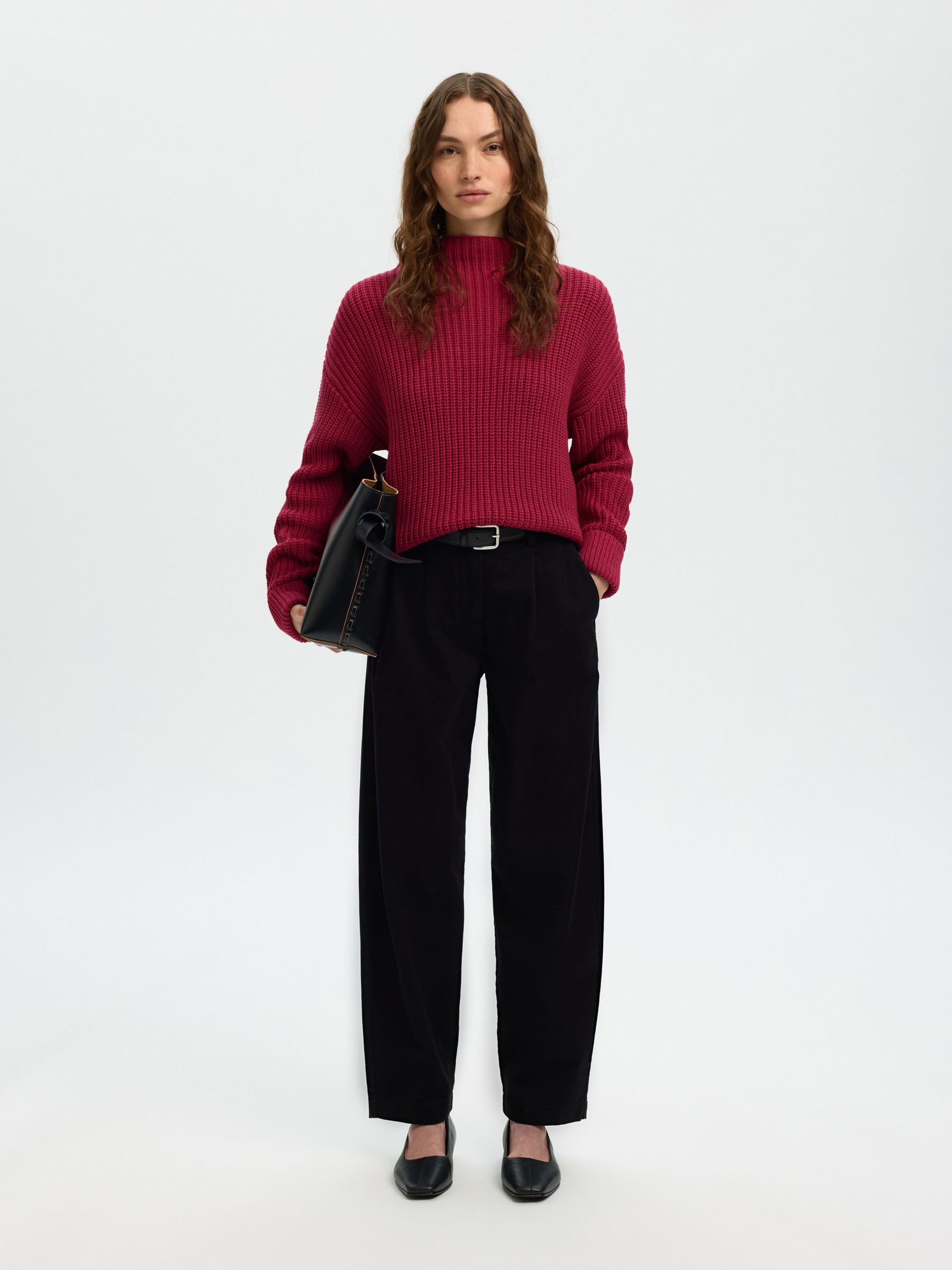 OVERSIZED PULLOVER, Anemone, highres