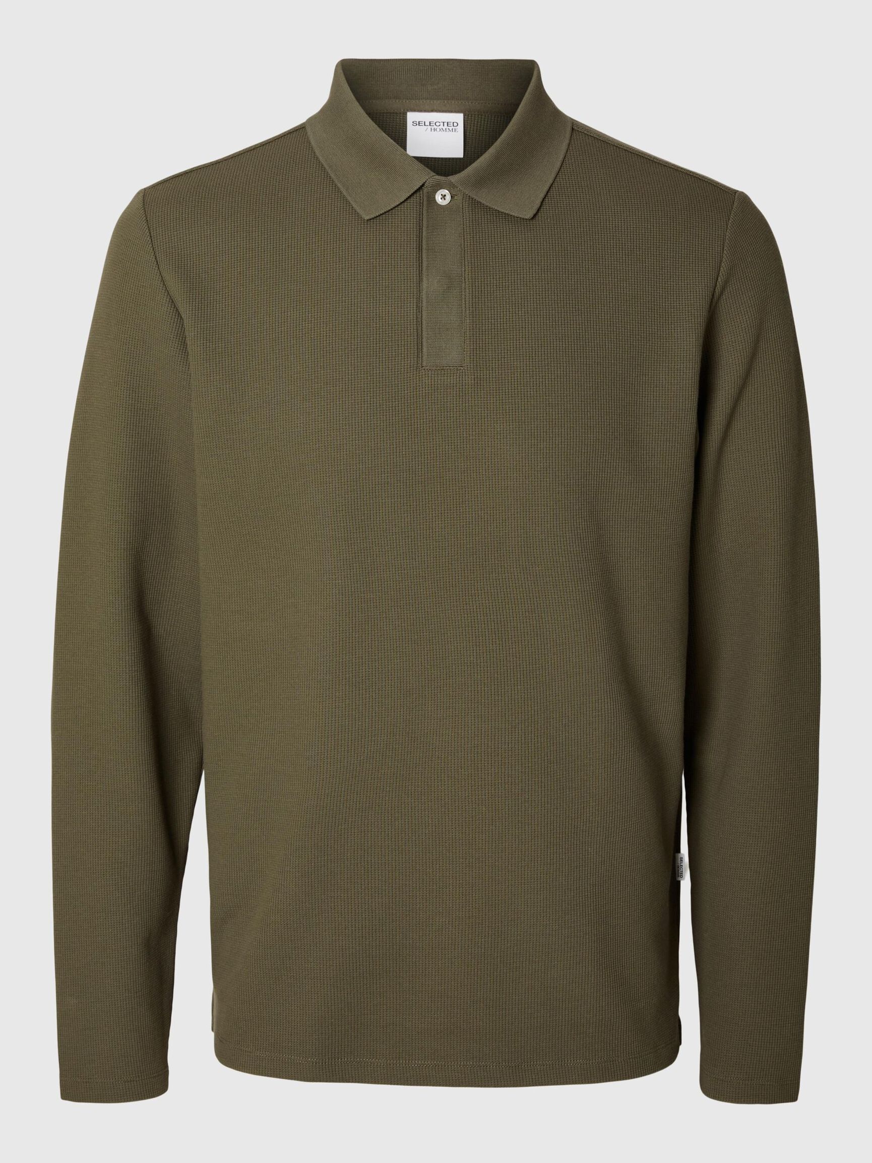 LONG SLEEVED POLO SHIRT, Kalamata, highres