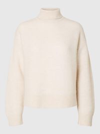WOLLGEMISCH ROLLKRAGEN PULLOVER, Birch, highres
