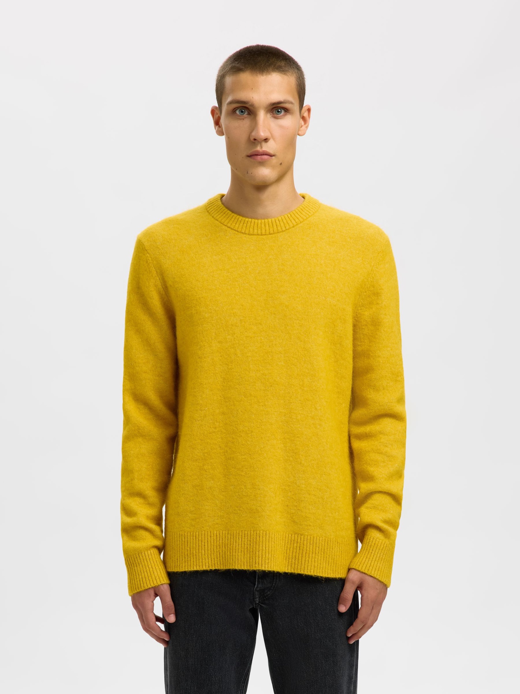 LANGÆRMET PULLOVER, Gold Flake, highres