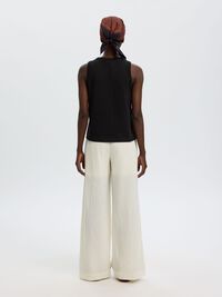 100% COTTON TANK TOP, Black, highres