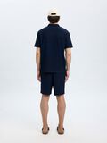 Selected HALF ZIP PLISSE POLO SHIRT, Black Iris, highres - 16094291_BlackIris_004.jpg