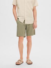 REGULAR FIT FLEX SHORTS, Vetiver, highres