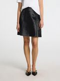 Selected 100% COW LEATHER  MINI SKIRT, Black, highres - 16099744_Black_003.jpg